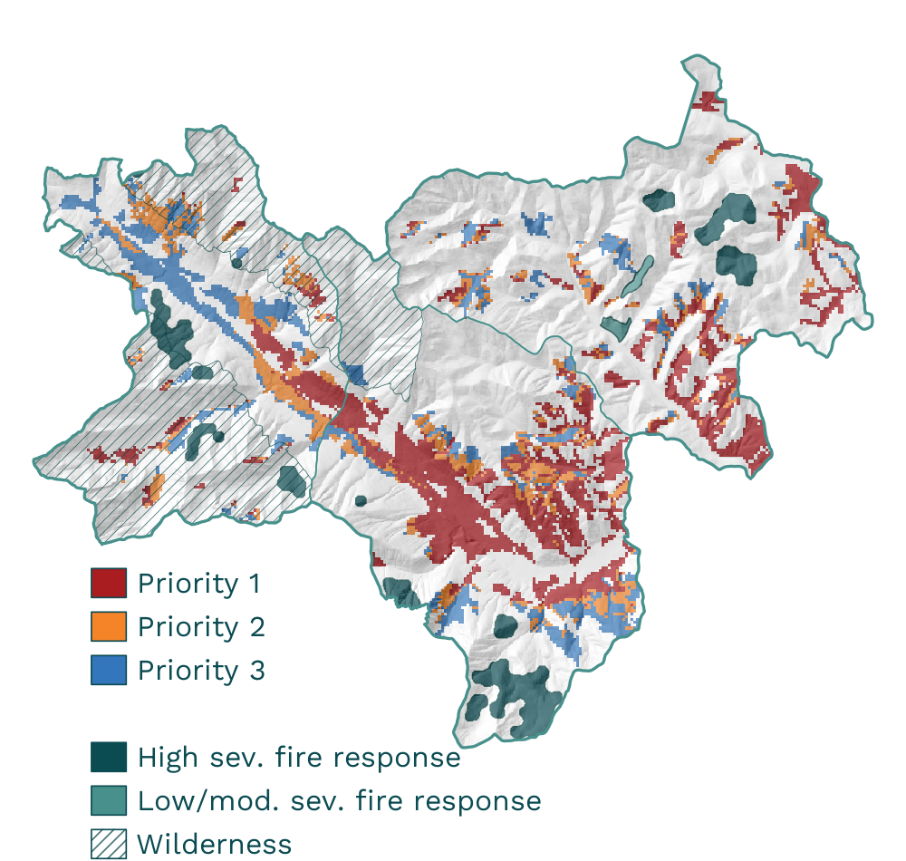 Summary of treatment needs in the Midnight Restoration Project area